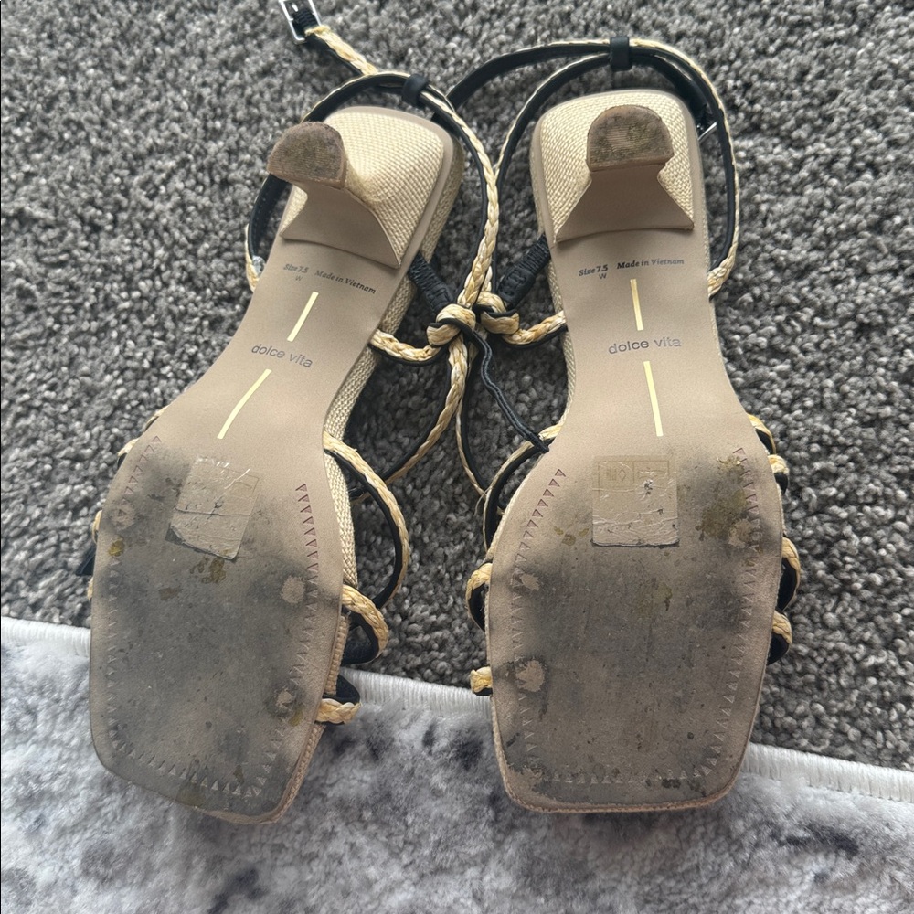 Dolce Vita raffia kitten heels - Picture 3 of 3